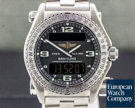 breitling emergency black dial